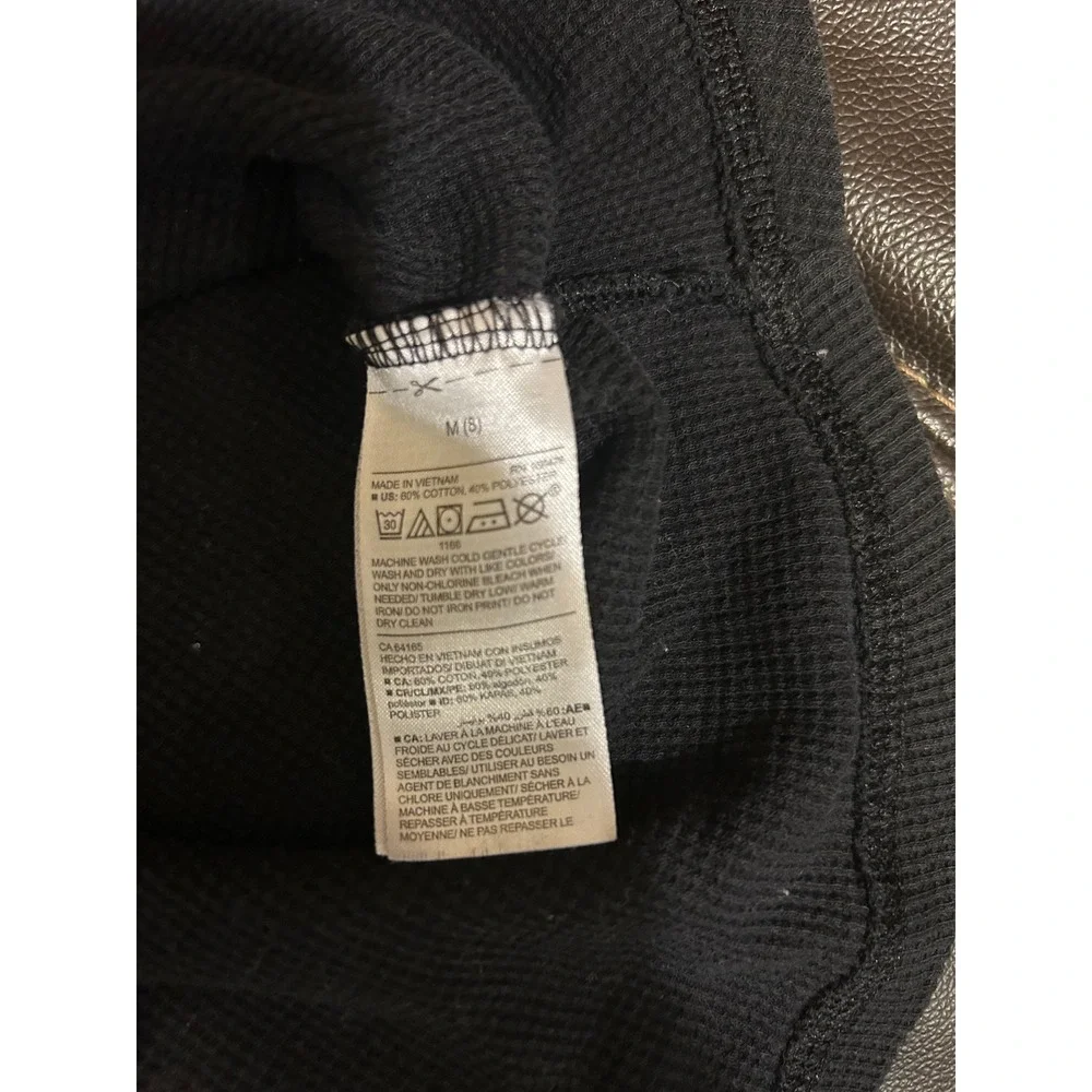 Old Navy Black Thermal Long Sleeve. Boys Size M (8)